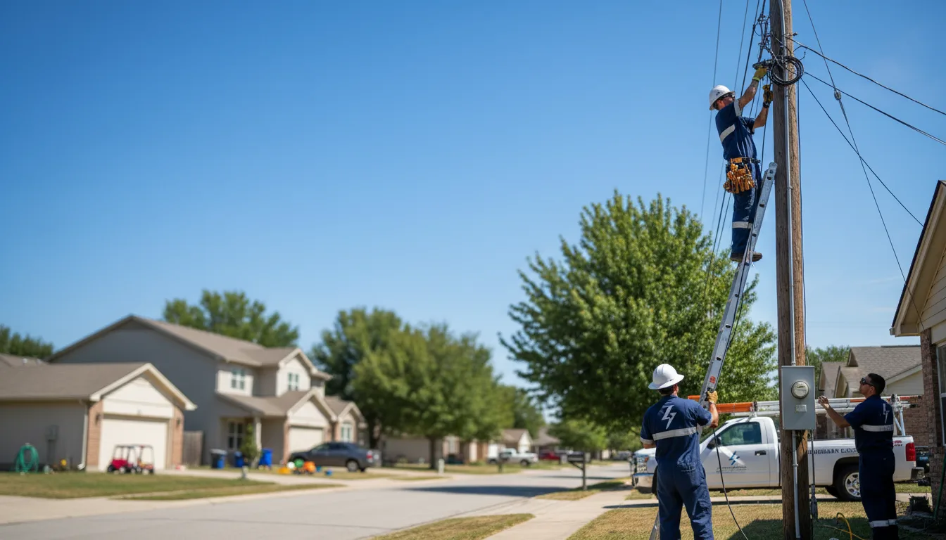 Residential electrician providing installation services in Houghton Lake Heights, MI